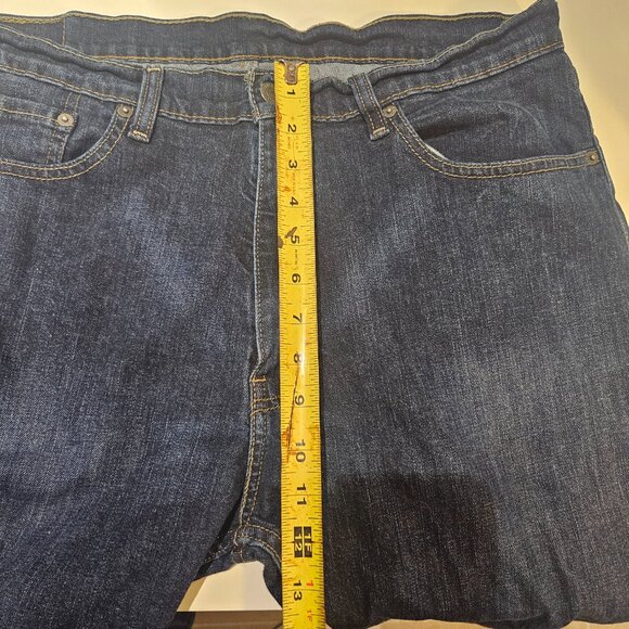 Levis 505 Jeans Mens 36x30 Blue Denim Straight Leg Medium Wash Pants Classic Cut - Picture 3 of 8